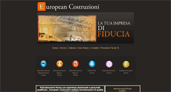 Desktop Screenshot of europeancostruzioni.it