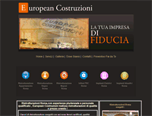 Tablet Screenshot of europeancostruzioni.it